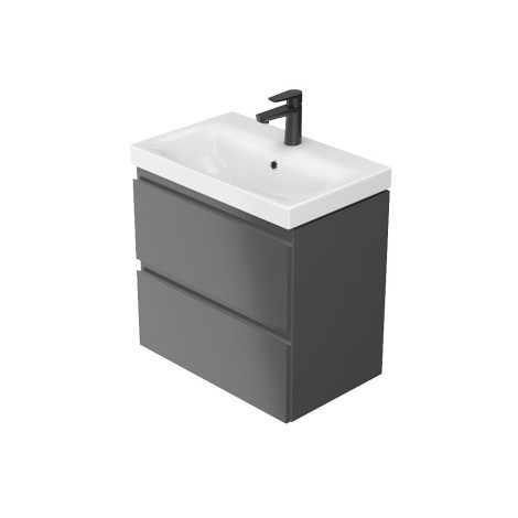 Cersanit Moduo zestaw szafka slim 60cm + umywalka antracyt 2