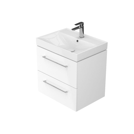 Cersanit Larga zestaw szafka 80cm + umywalka biały 2
