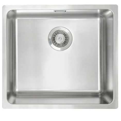 Deante Egeria zlewozmywak stalowy 1-komorowy 49x44  stal szczotkowana.
