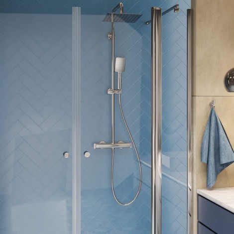 Deante Cascada Deszczownica z baterią prysznicową termostatyczną NAC_04HT-1