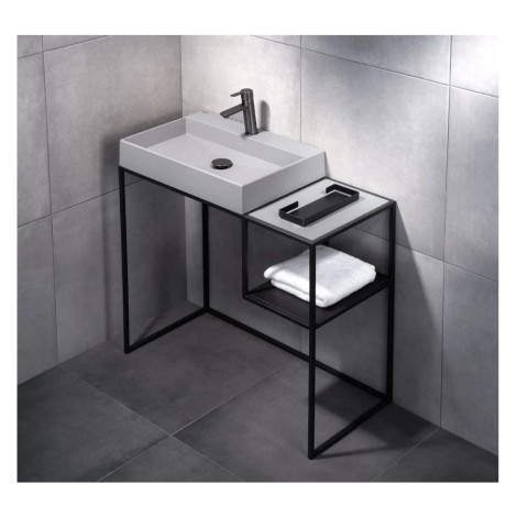 Deante Correo półka czarna 367x267mm nero lux
