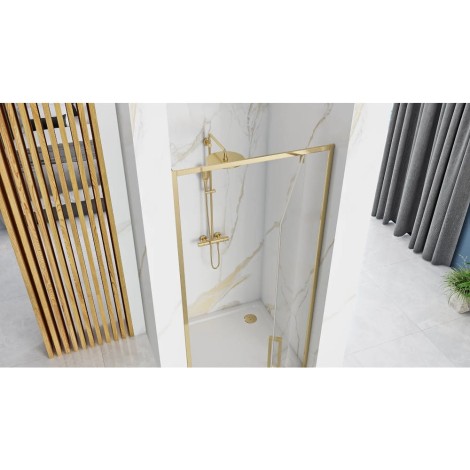 Rea Rapid Swing Gold 100 drzwi prysznicowe 100x195