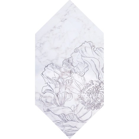 Tubądzin Rochelle fleur form dekor ścienny 22,5x14,8