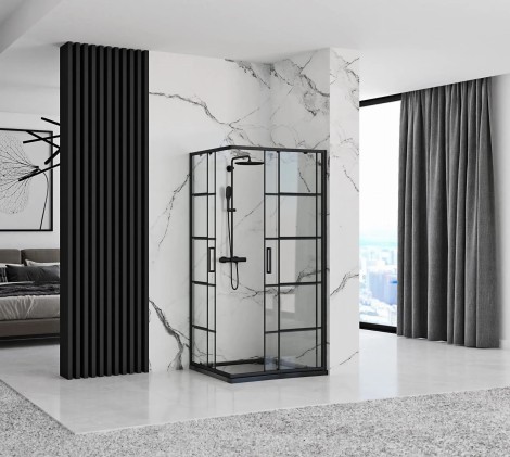 Rea Concept kabina prysznicowa 80x100 black