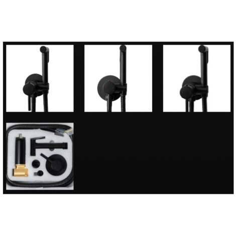 Rea Loop Lungo bateria bidetowa czarna - rys. szczegół