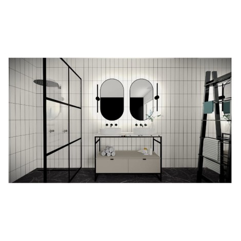 Elita Indus klinkiet led 60 cm czarny