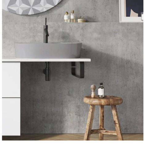 Elita podpora blatu mdf czarna mat 43x15 cm