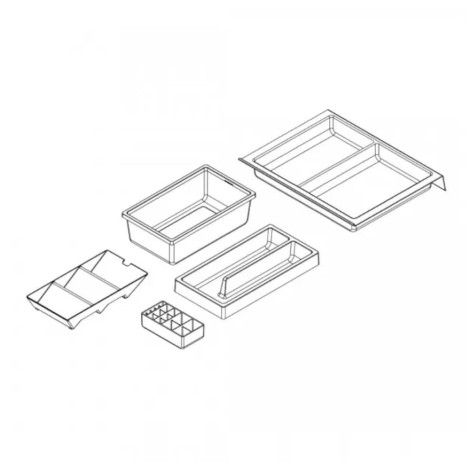 Elita Organizer modułowy antracyt mat l35