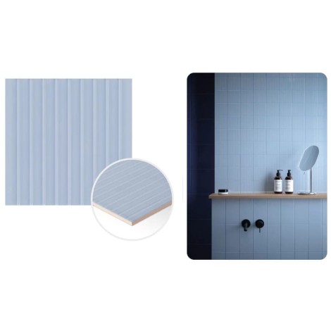 Paradyż Neve Creative Blue dekor połysk płytka ścienna 9,8x9,8