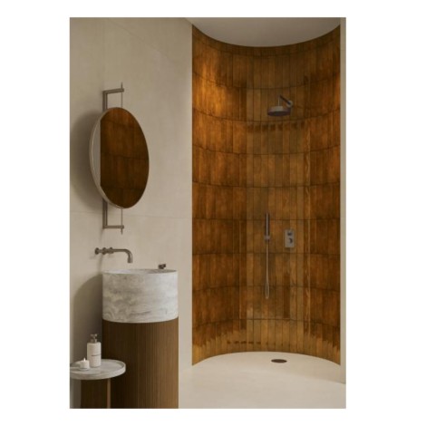 Paradyż Monpelli terra mix cegiełka str połysk płytka ścienna 6,5X29,8