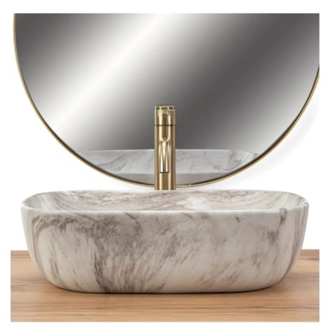 Rea Belinda umywalka nablatowa ash 46x33x13,5cm