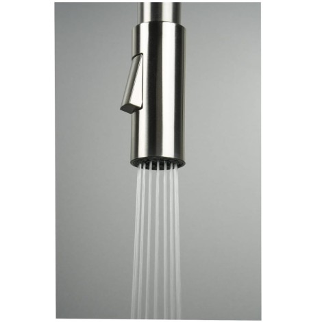 Deante Neo Luno bateria zlewozmywakowa z elastyczną wylewką i słuchawką 2-funkcyjną beż