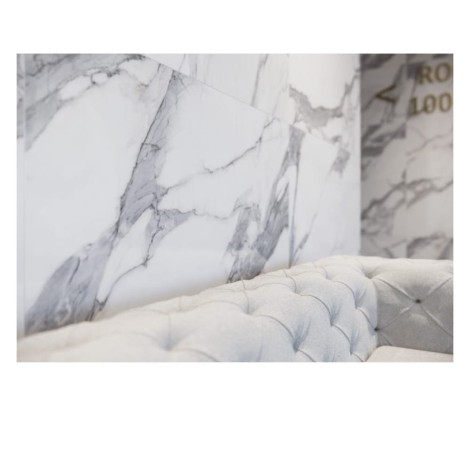 Cerrad Calacatta White płytka gresowa cokół 59,7x8x0,8 cm