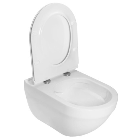 Roca Hebe Rimless miska WC z deską wolnoopadającą slim