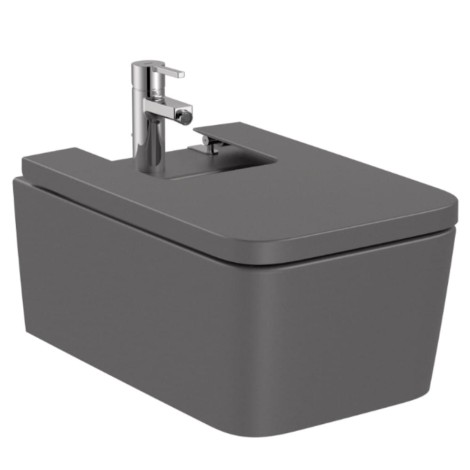Roca Inspira square bidet podwieszany onyks