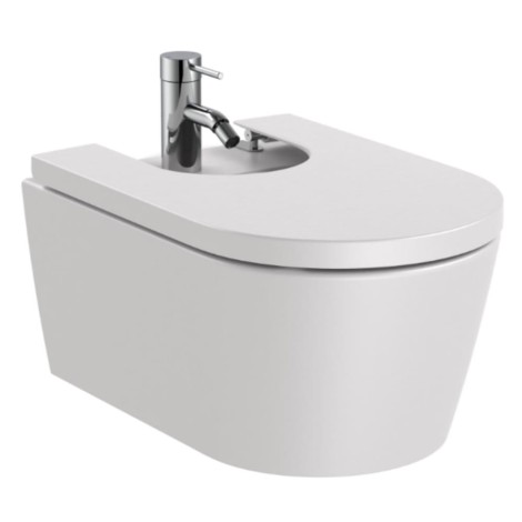 Roca Inspira round bidet podwieszany perłowy