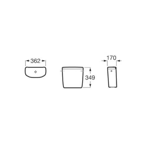 Roca Madalena zbiornik do kompaktu dopływ z boku