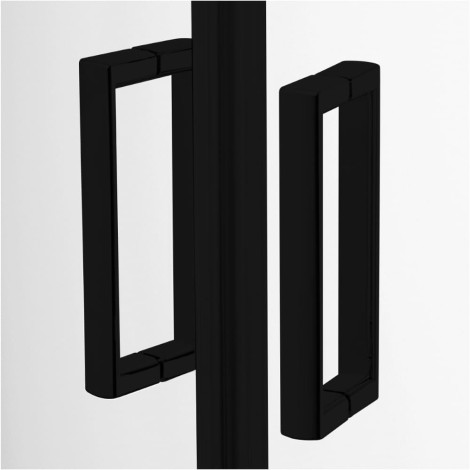 New Trendy Suvia kabina kwadratowa 800x800x1850 mm czarny