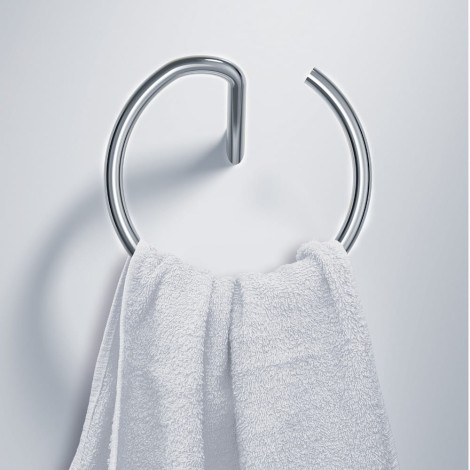 Deante Silia wieszak na ręcznik ścienny okrągły chrom