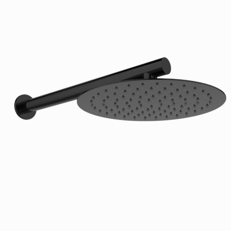 Invena Alonia deszczownia zestaw podtynkowy 2 funkcyjny czarny połysk.