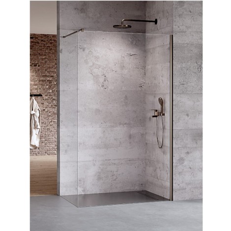 New Trendy Nesta kabina prysznicowa walk in gunmetal brushed 120*200
