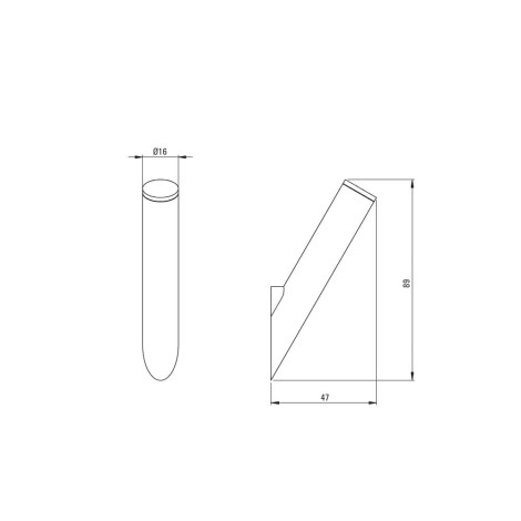 Deante Silia haczyk pojedynczy stal szczotkowana
