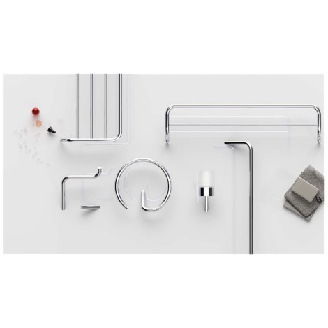 Deante Silia wieszak na ręcznik ścienny podwójny chrom 61,5cm