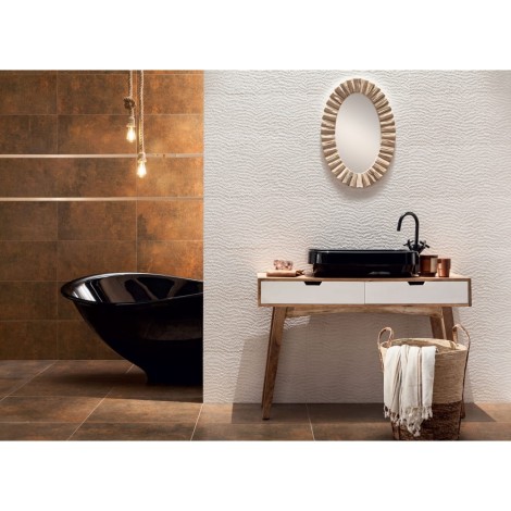 Tubądzin Terraform carmel płytka ścienna 29,8x59,8 - aranżacja.