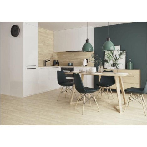 Paradyż Lightmood vanilla płytka gresowa 20 x 60 cm - aranżacja.