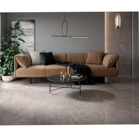 Paradyż Wonderstone light grey poler płytka gresowa 59,8 x 119,8 cm - aranżacja.