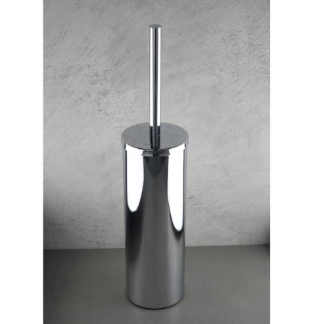 Deante Round szczotka wc wolnostojąca chrom - aranżacja.