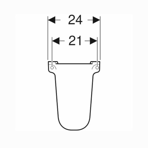 Koło Idol półpostument - rysunek techniczny.