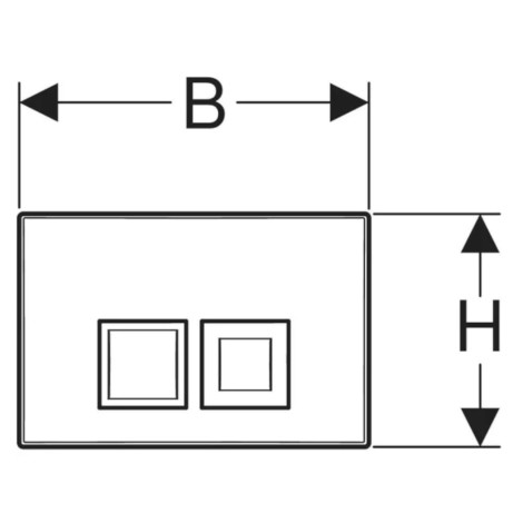 Geberit Delta 35 przycisk spłukujący chrom mat