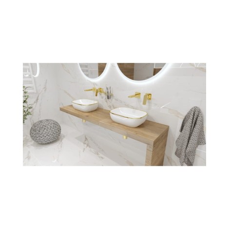 Lavita Costa Gold Line umywalka nablatowa 43x32,5