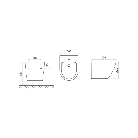 Lavita Sofi Gold Line bidet wiszący