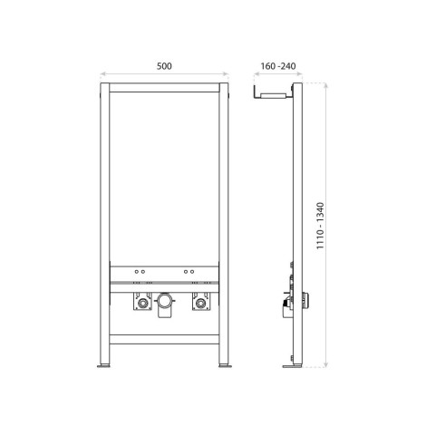 Lavita stelaż podtynkowy do bidetu LAV 500