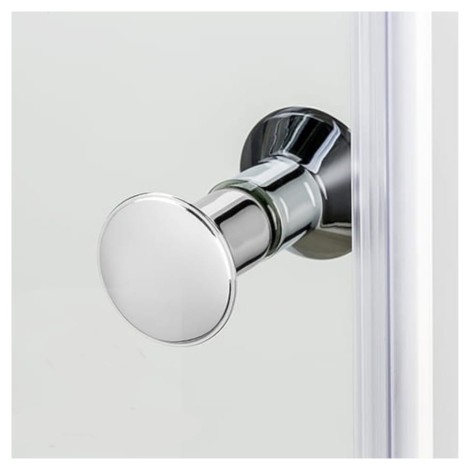 New Trendy drzwi wnękowe Diora 120*200 szkło przezroczyste chrom