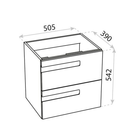 Lavita Floryda szafka podumywalkowa 50x39 biała