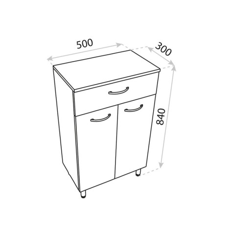 Lavita Basic Barato komoda stojąca 50x30 biała