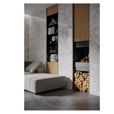Cerrad Modern Concrete graphite mat płytka gresowa 79,7x79,7cm - aranżacja 2
