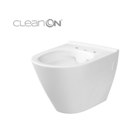 Cersanit City Oval zestaw podtynkowy Economy + miska wc  + deska + przycisk chrom
