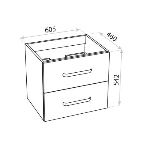 Lavita Montana szafka podumywalkowa 60x46 orzech