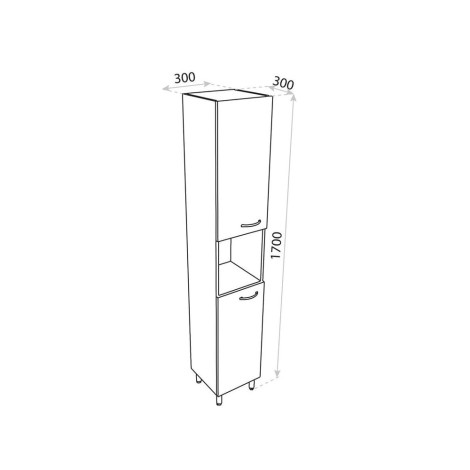 Lavita Basic Barato słupek 30x30x170 biały