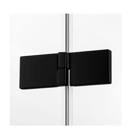 New Trendy Avexa black prostokątna lewa 120x80x200 cm