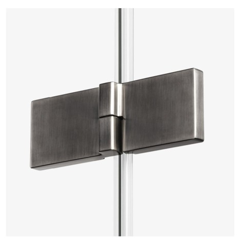 New Trendy Avexa gunmetal brushed kabina kwadratowa prawa 100x100x200 cm