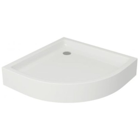 Cersanit Basic set b162 kabina półokrągła 90x185 szkło transparentne z brodzikiem taco 90x16.