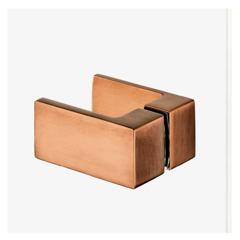 New Trendy Avexa kabina prostokątna lewa copper brushed 80x120x200 cm