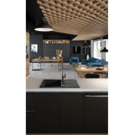 Deante Andante zlewozmywak granitowy 1-komorowy z ociekaczem 78,0x49,0x19,4 cm.