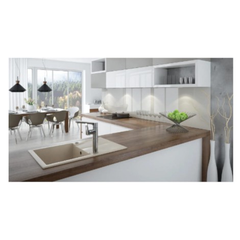 Deante Andante zlewozmywak granitowy 1-komorowy z ociekaczem 78,0x49,0x19,4 cm.