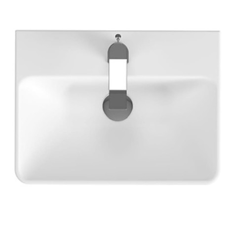 Cersanit Lara zestaw umywalka 50cm slim + umywalka Mille orzech - umywalka